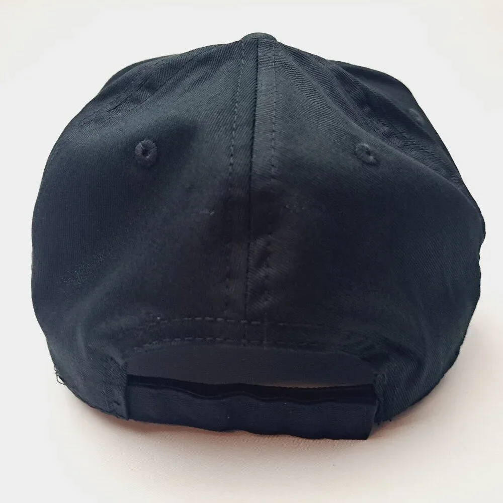 USS Liberty AGTR-5 Patch Hat Baseball Cap Adjustable Strap Solid Black